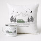 Personalisierte Emaille Camping Tasse "Bunter Camper" Little Mathilda Little Mathilda Emaille Tasse
