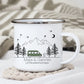 Personalisierte Emaille Camping Tasse "Bunter Camper" Little Mathilda Little Mathilda Emaille Tasse