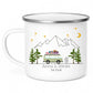 Personalisierte Emaille Camping Tasse "Bunter Reisecamper mit Gepäck" Little Mathilda Little Mathilda Emaille Tasse
