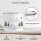 Personalisierte Emaille Camping Tasse Camper Van Little Mathilda Little Mathilda Emaille Tasse