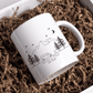 Personalisierte Emaille Camping Tasse Camper Van Little Mathilda Little Mathilda Emaille Tasse