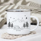 Personalisierte Emaille Camping Tasse Camper Van Little Mathilda Little Mathilda Emaille Tasse