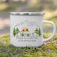 Personalisierte Emaille Camping Tasse Dachzelt Little Mathilda Little Mathilda Emaille Tasse