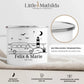 Personalisierte Emaille Camping Tasse Kastenwagen am Meer Little Mathilda Little Mathilda Emaille Tasse