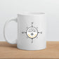 Personalisierte Emaille Camping Tasse "Kompass" Little Mathilda Little Mathilda Emaille Tasse