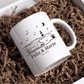 Personalisierte Emaille Camping Tasse mit Namen – Camper am Meer mit Leuchtturm | Geschenk für Camper Little Mathilda Little Mathilda Emaille Tasse