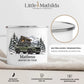 Personalisierte Emaille Camping Tasse mit Namen „Offroad Camper im Winter“ Little Mathilda Little Mathilda Emaille Tasse