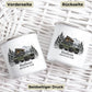 Personalisierte Emaille Camping Tasse mit Namen „Offroad Camper im Winter“ Little Mathilda Little Mathilda Emaille Tasse
