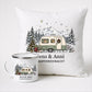 Personalisierte Emaille Camping Tasse mit Namen „Wohnwagen Weihnachten“ Little Mathilda Little Mathilda Emaille Tasse