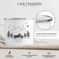 Personalisierte Emaille Camping Tasse Motorrad Little Mathilda Little Mathilda Emaille Tasse