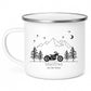 Personalisierte Emaille Camping Tasse Motorrad Little Mathilda Little Mathilda Emaille Tasse