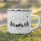 Personalisierte Emaille Camping Tasse Motorrad Little Mathilda Little Mathilda Emaille Tasse