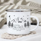 Personalisierte Emaille Camping Tasse "Mountains" Little Mathilda Little Mathilda Emaille Tasse
