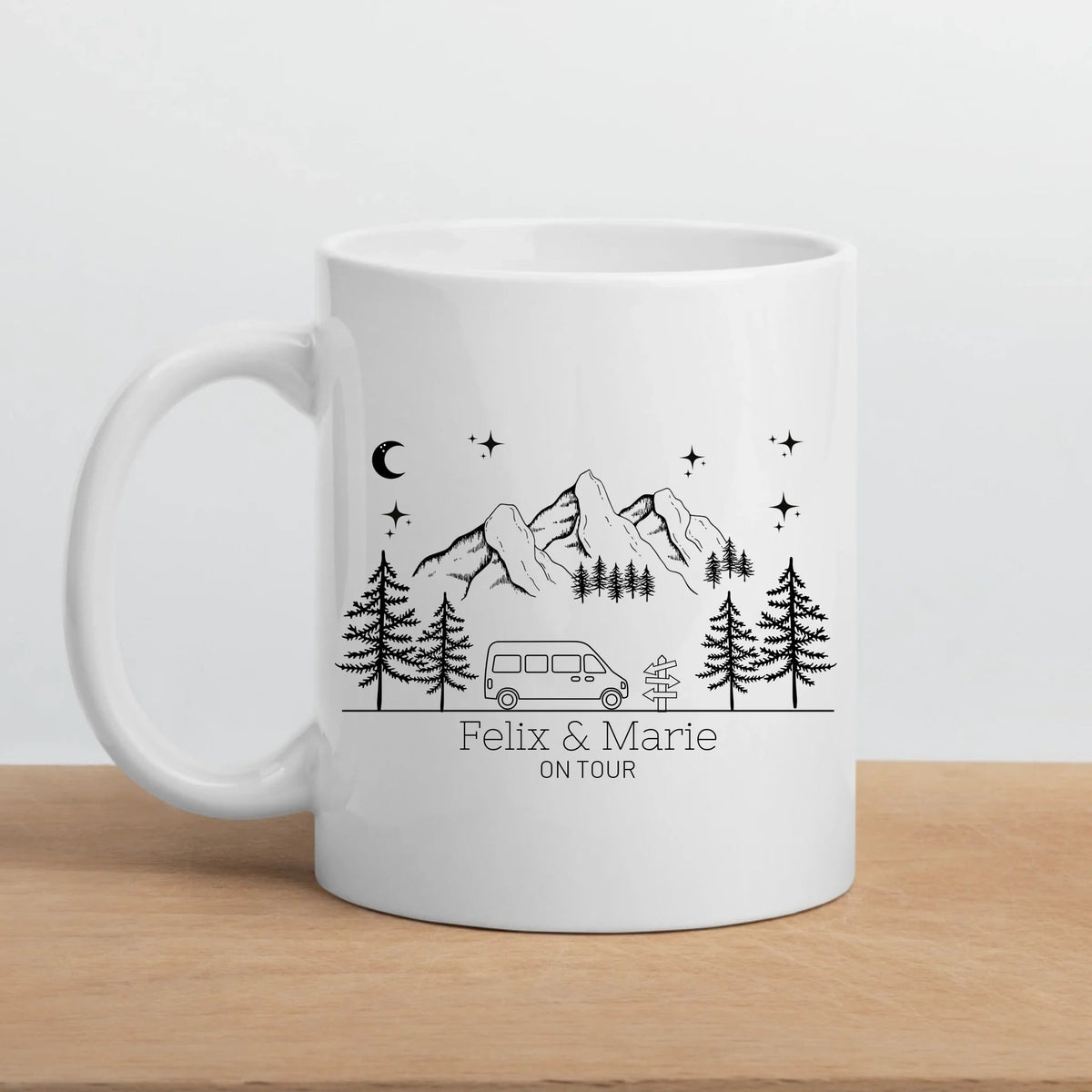 Personalisierte Emaille Camping Tasse "Mountains" Little Mathilda Little Mathilda Emaille Tasse