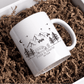 Personalisierte Emaille Camping Tasse "Mountains" Little Mathilda Little Mathilda Emaille Tasse