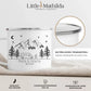 Personalisierte Emaille Camping Tasse "Mountains" Little Mathilda Little Mathilda Emaille Tasse