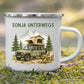 Personalisierte Emaille Camping Tasse Offroad Camper mit Schlafdach Little Mathilda Little Mathilda Emaille Tasse