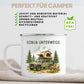 Personalisierte Emaille Camping Tasse Offroad Camper mit Schlafdach Little Mathilda Little Mathilda Emaille Tasse
