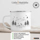 Personalisierte Emaille Camping Tasse "Retro Camper" Little Mathilda Little Mathilda Emaille Tasse