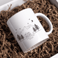 Personalisierte Emaille Camping Tasse "Surfer Van" Little Mathilda Little Mathilda Emaille Tasse