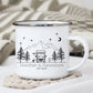 Personalisierte Emaille Camping Tasse Wohnmobil / Wohnwagen Little Mathilda Little Mathilda Emaille Tasse