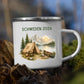 Personalisierte Emaille Camping Tasse Zelt & Berge Little Mathilda Little Mathilda Emaille Tasse
