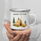 Personalisierte Emaille Camping Tasse Zelturlaub Little Mathilda Little Mathilda Emaille Tasse