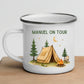 Personalisierte Emaille Camping Tasse Zelturlaub Little Mathilda Little Mathilda Emaille Tasse