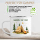 Personalisierte Emaille Camping Tasse Zelturlaub Little Mathilda Little Mathilda Emaille Tasse