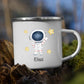 Personalisierte Emaille Kinder Tasse "Hallo" Astronaut Little Mathilda Little Mathilda Emaille Tasse