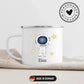 Personalisierte Emaille Kinder Tasse "Hallo" Astronaut Little Mathilda Little Mathilda Emaille Tasse