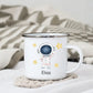 Personalisierte Emaille Kinder Tasse "Hallo" Astronaut Little Mathilda Little Mathilda Emaille Tasse