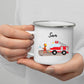 Personalisierte Emaille - Kindertasse mit Feuerwehrmann Little Mathilda Little Mathilda Emaille Tasse