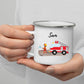 Personalisierte Emaille-Kindertasse mit Feuerwehrmann Little Mathilda Little Mathilda Emaille Tasse