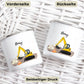 Personalisierte Emaille - Kindertasse mit Namen – Bagger, Feuerwehr & Traktor Little Mathilda Little Mathilda Emaille Tasse