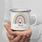 Personalisierte Emaille Tasse für Kinder von Little Mathilda – Tasse bedrucken lassen mit Namen und Tiermotiv