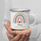 Personalisierte Emaille Tasse für Kinder von Little Mathilda – Tasse bedrucken lassen mit Namen und Tiermotiv