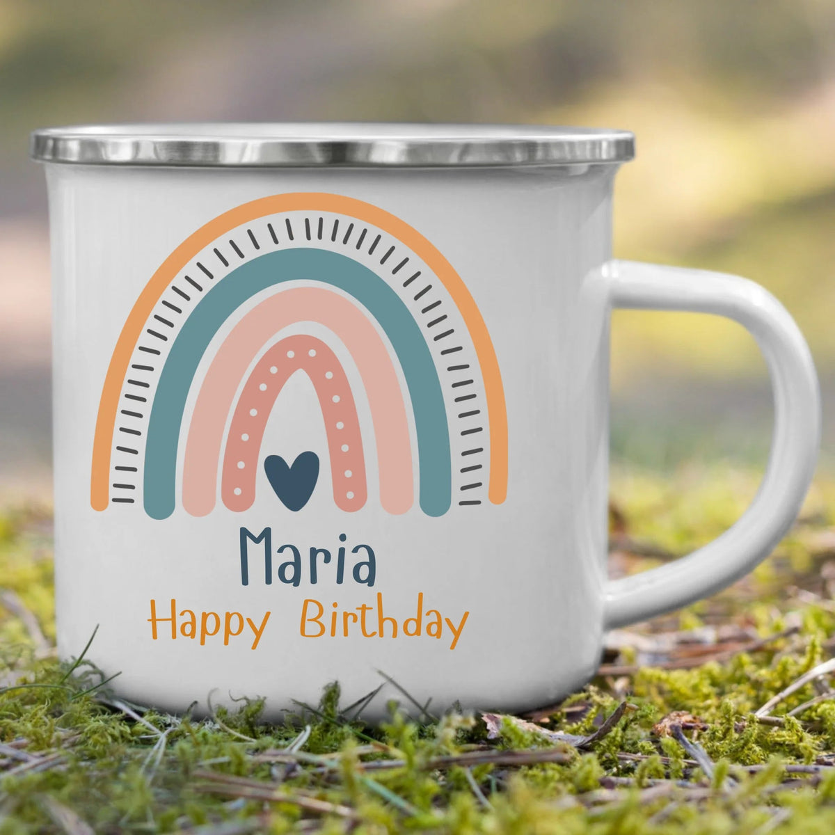 Personalisierte Emaille Kindertasse zum Geburtstag Little Mathilda Little Mathilda Emaille Tasse