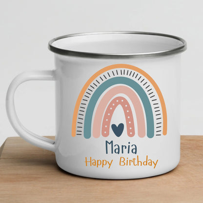 Personalisierte Emaille Kindertasse zum Geburtstag Little Mathilda Little Mathilda Emaille Tasse