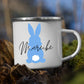 Personalisierte Emaille Ostertassen für Kinder "Bunter Osterhase mit Namen" Little Mathilda Little Mathilda Emaille Tasse