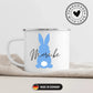 Personalisierte Emaille Ostertassen für Kinder "Bunter Osterhase mit Namen" Little Mathilda Little Mathilda Emaille Tasse