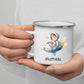 Personalisierte Emaille Tasse "Kleiner Raketenpilot" Little Mathilda Little Mathilda Emaille Tasse
