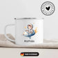 Personalisierte Emaille Tasse "Kleiner Raketenpilot" Little Mathilda Little Mathilda Emaille Tasse