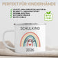 Personalisierte Emaille Tasse Schulkind 2026 mit Name Little Mathilda Little Mathilda Emaille Tasse
