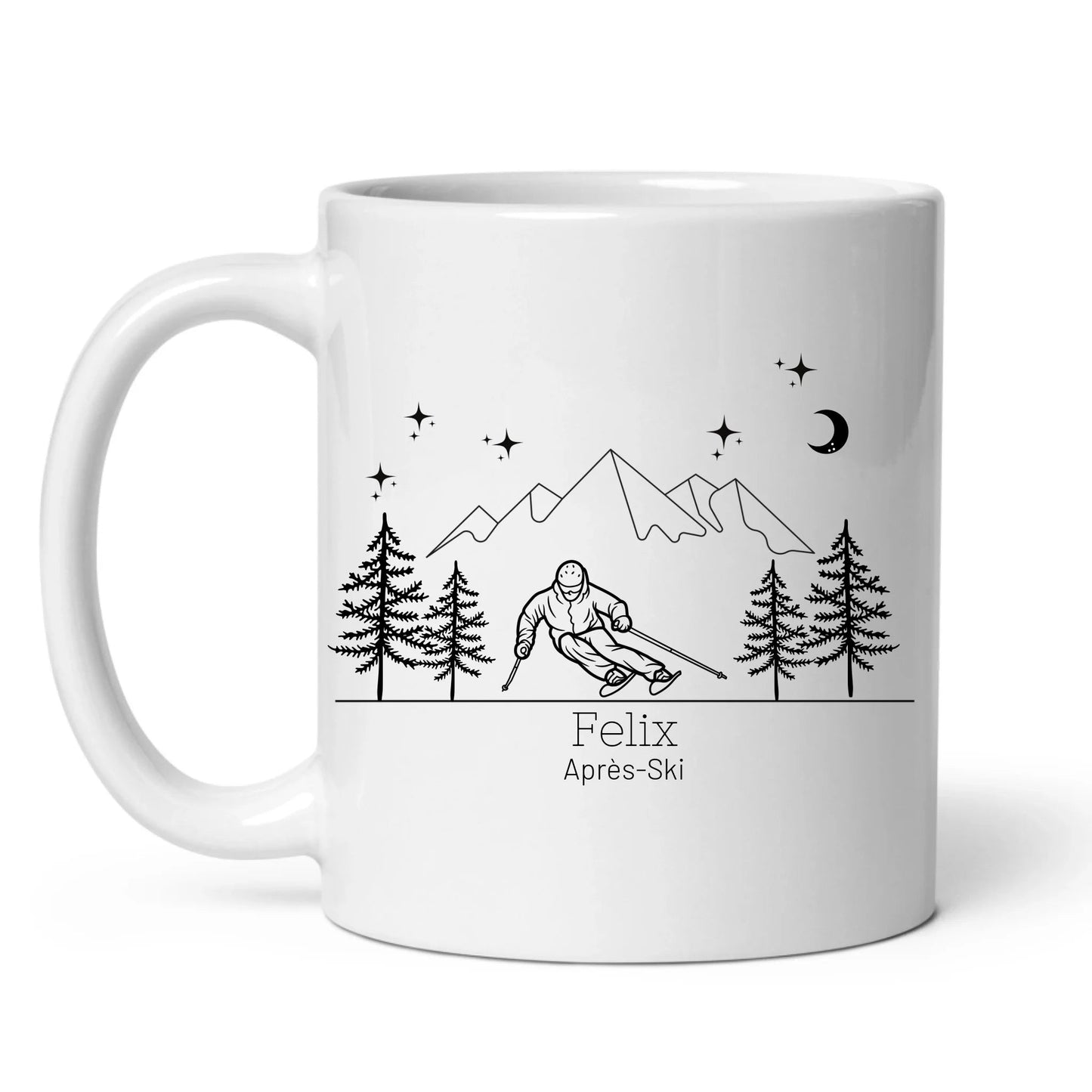 Personalisierte Emaille Tasse "Skifahrer" Little Mathilda Little Mathilda Emaille Tasse