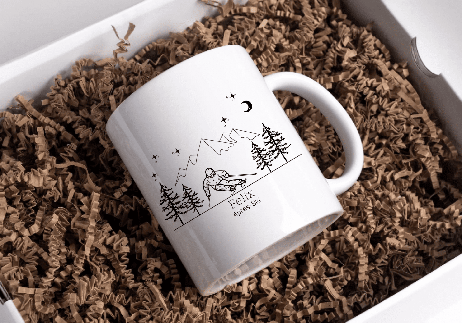 Personalisierte Emaille Tasse "Skifahrer" Little Mathilda Little Mathilda Emaille Tasse