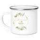 Personalisierte Emaille - Tasse zur Erstkommunion mit Blumenkranz Little Mathilda Little Mathilda Emaille Tasse