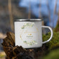 Personalisierte Emaille - Tasse zur Erstkommunion mit Blumenkranz Little Mathilda Little Mathilda Emaille Tasse