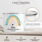Personalisierte Emaille Tasse zur Kommunion mit Namen und Regenbogen Little Mathilda Little Mathilda Emaille Tasse