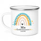 Personalisierte Emaille Tasse zur Kommunion mit Namen und Regenbogen Little Mathilda Little Mathilda Emaille Tasse